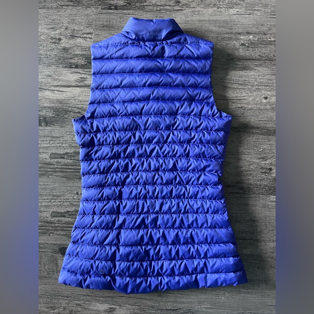 Lululemon Athletica Electric Blue Quilted Puffer Vest View 2